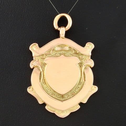 Antique 9Ct Gold Fob / Pendant / Medal Stockport Motor Club