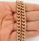 Antique 9Ct Gold 63.3g Graduated Double Albert Watch Chain / Necklace 17''