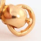 Antique 9Ct Gold Seal Fob With Intaglio Of Ouroboros And Hands