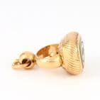 Antique 9Ct Gold Seal Fob With Intaglio Of Ouroboros And Hands