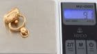 Antique 9Ct Gold Seal Fob With Intaglio Of Ouroboros And Hands