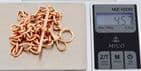 Antique 9Ct Rose Gold 45.7g Albert Watch Chain With T-Bar 16 1/2''