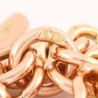 Antique 9Ct Rose Gold 52.4g Graduated Double Albert Watch Chain 16''