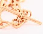 Antique 9Ct Rose Gold 55.7g Albert Watch Chain / Necklace With T-Bar 17 3/4''