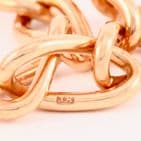 Antique 9Ct Rose Gold 55.7g Albert Watch Chain / Necklace With T-Bar 17 3/4''