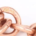Antique 9Ct Rose Gold 58.6g Graduated Double Albert Watch Chain 16 1/2''