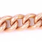 Antique 9Ct Rose Gold 58.6g Graduated Double Albert Watch Chain 16 1/2''