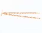 Antique 9Ct Rose Gold 58g Albert Watch Chain / Necklace With T-Bar 16''