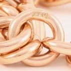 Antique 9Ct Rose Gold 58g Albert Watch Chain / Necklace With T-Bar 16''