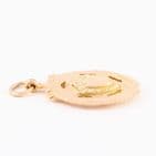 Antique 9Ct Rose Gold 7.4g Fob / Pendant / Medal c 1910