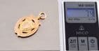 Antique  9Ct Rose Gold 7.4g Fob / Pendant / Medal c 1910