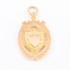 Antique 9Ct Rose Gold 7.4g Fob / Pendant / Medal c 1910