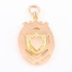 Antique  9Ct Rose Gold 7.4g Fob / Pendant / Medal c 1910