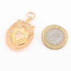 Antique 9Ct Rose Gold 7.4g Fob / Pendant / Medal c 1910
