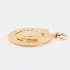 Antique  9Ct Rose Gold 7.4g Fob / Pendant / Medal c 1910