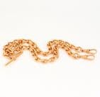 Antique 9Ct Rose Gold 71.3g Albert Watch Chain / Necklace With T-Bar 17 1/8''