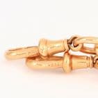 Antique 9Ct Rose Gold 71.3g Albert Watch Chain / Necklace With T-Bar 17 1/8''