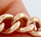 Antique 9Ct Rose Gold 59.2g Double Albert Watch Chain 17 1/2''