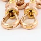 Antique 9Ct Rose Gold 59.2g Double Albert Watch Chain 17 1/2''