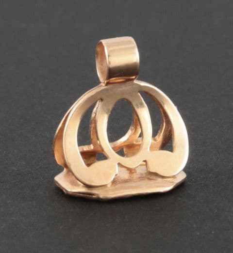 Antique Georgian 9Ct Rose Gold Small Seal Fob / Charm