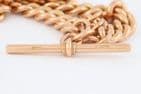 Antique Heavy 9Ct Rose Gold 110g Double Albert Watch Chain / Necklace 16 3/4''