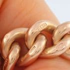 Antique Heavy 9Ct Rose Gold 110g Double Albert Watch Chain / Necklace 16 3/4''