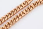 Antique Heavy 9Ct Rose Gold 110g Double Albert Watch Chain / Necklace 16 3/4''