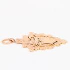 Antique Large 9Ct Rose Gold 15.8grams Fob / Pendant / Medal c 1898