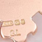 Antique Large 9Ct Rose Gold 15.8grams Fob / Pendant / Medal c 1898