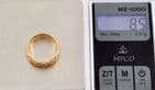 Antique Solid 18Ct Gold 8.5g Floral Engraved Patterned Wedding Ring / Band