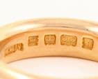 Antique  Solid 22Ct Gold 11.5g  Wedding Ring / Band Ring