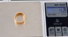 Antique Solid 22Ct Gold 4.2g Wedding Ring / Band Ring c 1912