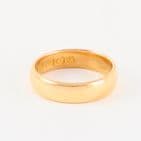 Antique Solid 22Ct Gold 5.5g Wedding Ring / Band Ring c 1908