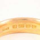 Antique Solid 22Ct Gold 9.7g  Wedding Ring / Band Ring