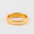 Antique Solid 22Ct Gold 9.7g  Wedding Ring / Band Ring