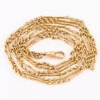 Antique Victorian 15Ct Gold 30g Long and Knot Link Guard Chain Necklace 46''