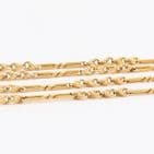 Antique Victorian 15Ct Gold 30g Long and Knot Link Guard Chain Necklace 46''