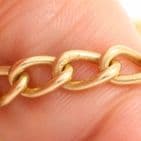 Antique Victorian 18Ct Gold 30.8g Curb Link Albert Watch Chain 14 5/8''