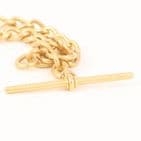 Antique Victorian 18Ct Gold 30.8g Curb Link Albert Watch Chain 14 5/8''