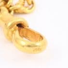 Antique Victorian 18Ct Gold 38.3g Long & Knot Link Guard Chain Necklace 46 1/2''