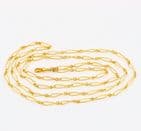 Antique Victorian 18Ct Gold 38.3g Long & Knot Link Guard Chain Necklace 46 1/2''