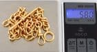 Antique Victorian 18Ct Gold 58g Curb Link Albert Watch Chain 15 3/8''