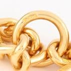 Antique Victorian 18Ct Gold 58g Curb Link Albert Watch Chain 15 3/8''