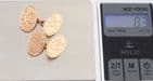 Antique Victorian 9Ct Rose Gold Engraved / Floral Patterned Oval Cufflinks 8.3g