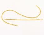 Italian 18Ct Gold 26g Cuban Link Chain Necklace and Bracelet Set
