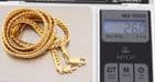 Italian 18Ct Gold 26g Cuban Link Chain Necklace and Bracelet Set