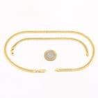 Italian 18Ct Gold 26g Cuban Link Chain Necklace and Bracelet Set