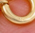 Italian 18Ct Gold 28.5g Anchor / Mariner Link Chain Necklace 23 3/4''