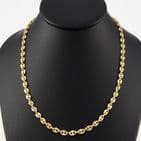 Italian 18Ct Gold 28.5g Anchor / Mariner Link Chain Necklace 23 3/4''