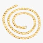 Italian 9Ct Gold 29.9g Flat Curb Link Chain Necklace 20 1/2'' by UNOAERRE